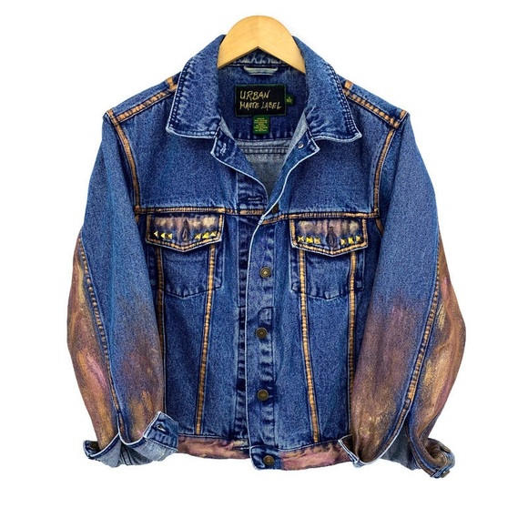 KINGS X QUEENS STUDDED TRUCKER JACKET S - Picture 7 of 16